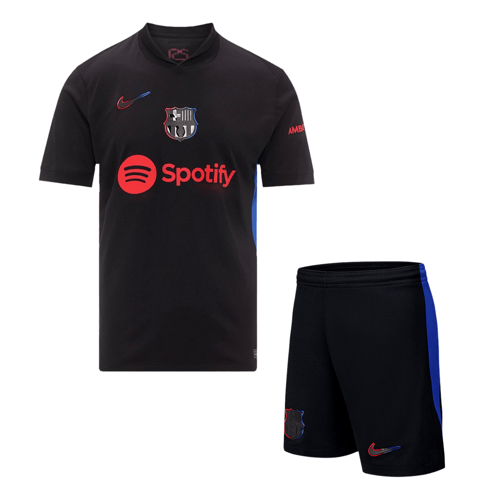 Soccer Kits Barcelona Away Soccer Jersey Kit(Jersey+Shorts) 2024/25