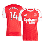 Kits de football GYÖKERES #14 Maillot de football Arsenal Domicile 2025/26 Rouge
