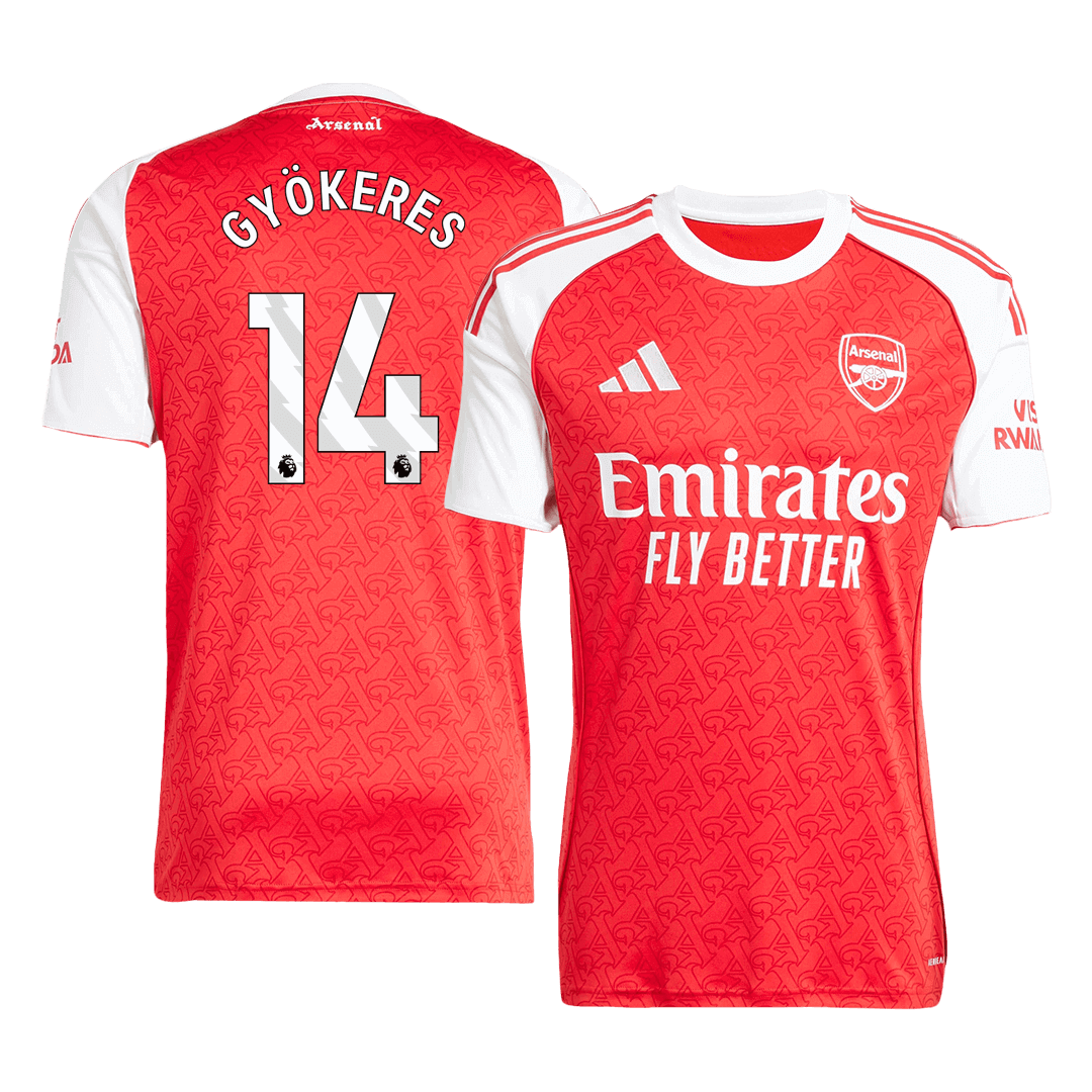 Kits de football GYÖKERES #14 Maillot de football Arsenal Domicile 2025/26 Rouge