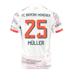Maillot de football extérieur Bayern Munich MÜLLER #25 2025/26 Blanc