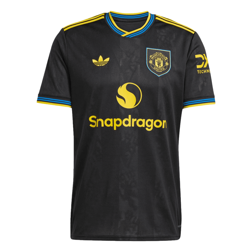 Maillot de football Manchester United Third Extérieur 2025/26 Noir