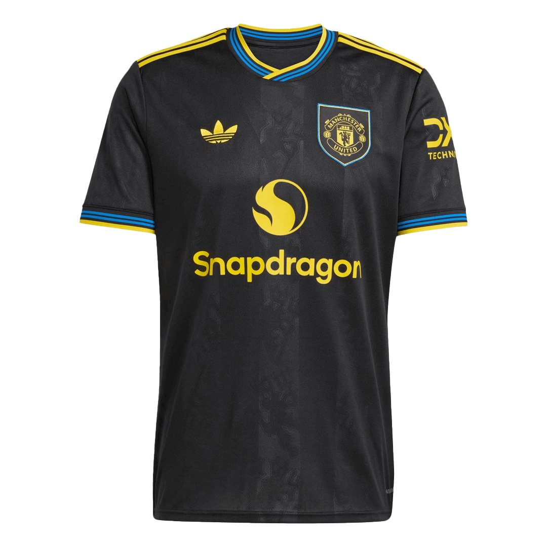 Maillot de football Manchester United Third Extérieur 2025/26 Noir