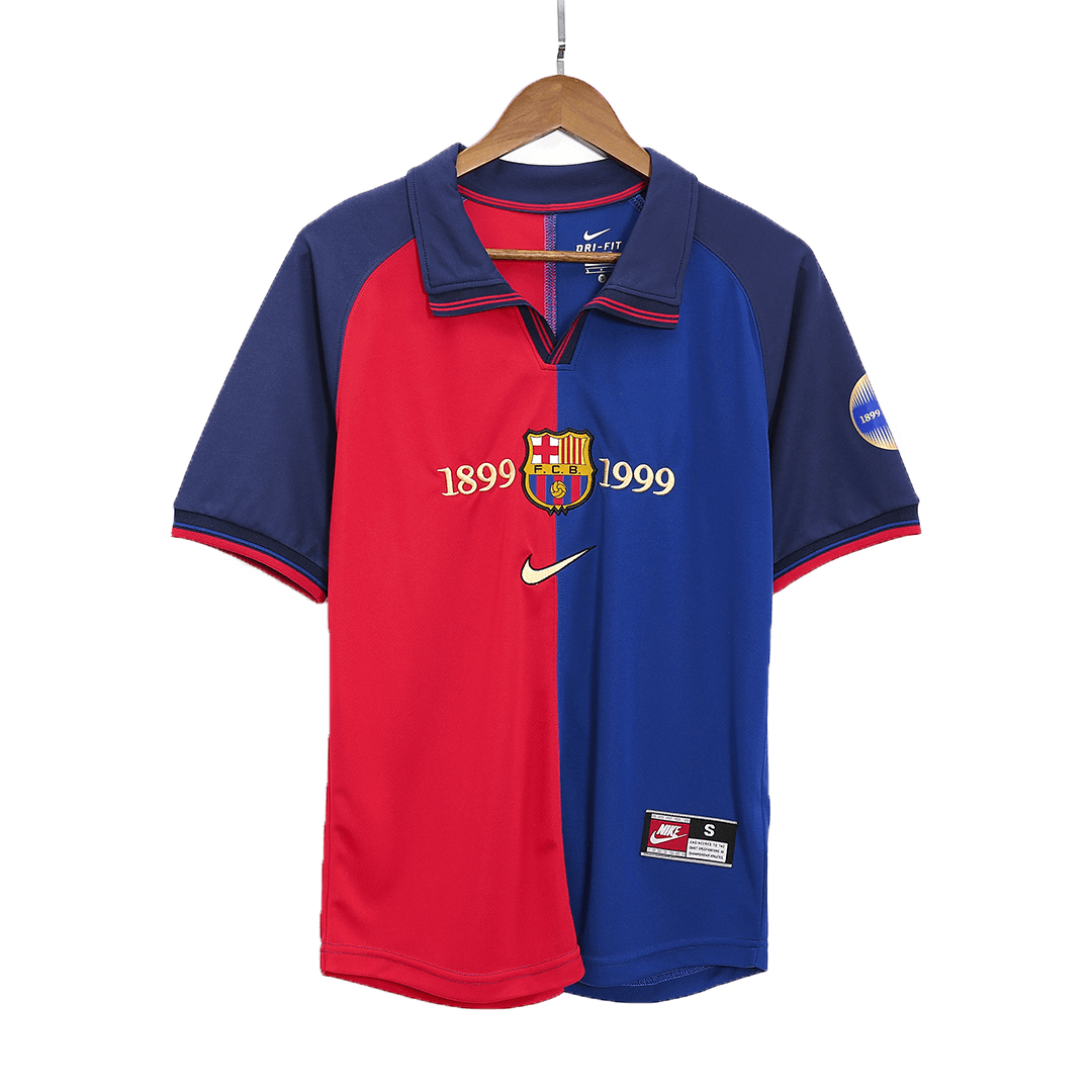 Maillot de football rétro domicile Barcelone 1999/00 
