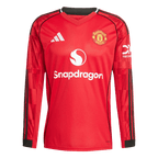 Maillot de football à manches longues Manchester United Domicile 2025/26 Rouge