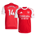 Soccer Kits Authentic GYÖKERES #14 Arsenal Home Soccer Jersey 2025/26 Red