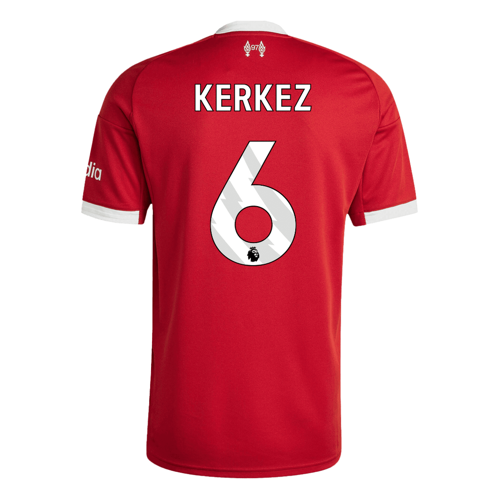Maillot de football KERKEZ #6 Liverpool Domicile 2025/26 Rouge