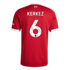 Maillot de football KERKEZ #6 Liverpool Domicile 2025/26 Rouge