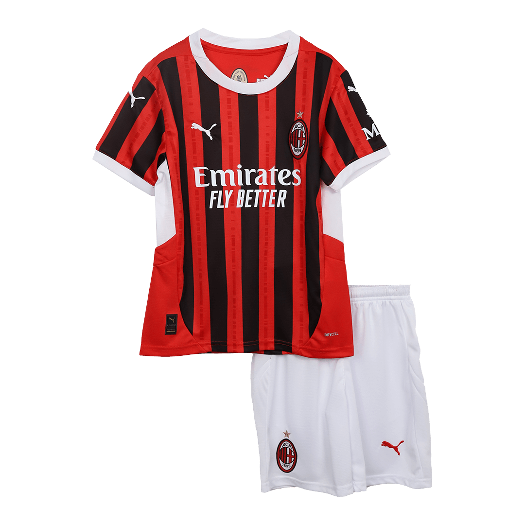 Kit de fútbol para niños: Camiseta de local del AC Milan (camiseta y pantalones cortos) 2024/25