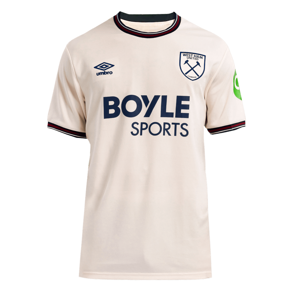 Camiseta de visitante del West Ham United 2025/26, color blanco