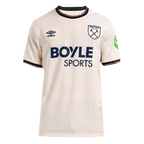 Camiseta de visitante del West Ham United 2025/26, color blanco