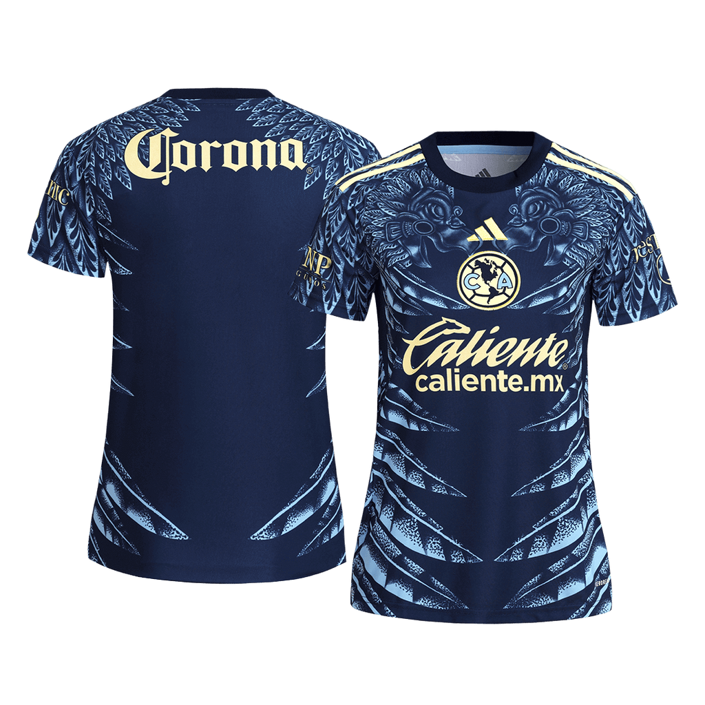 Camiseta de fútbol visitante del Club América para mujer 2025/26 Azul marino