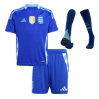 Maillot de football extérieur Argentine pour enfant (maillot, short, chaussettes) 2024