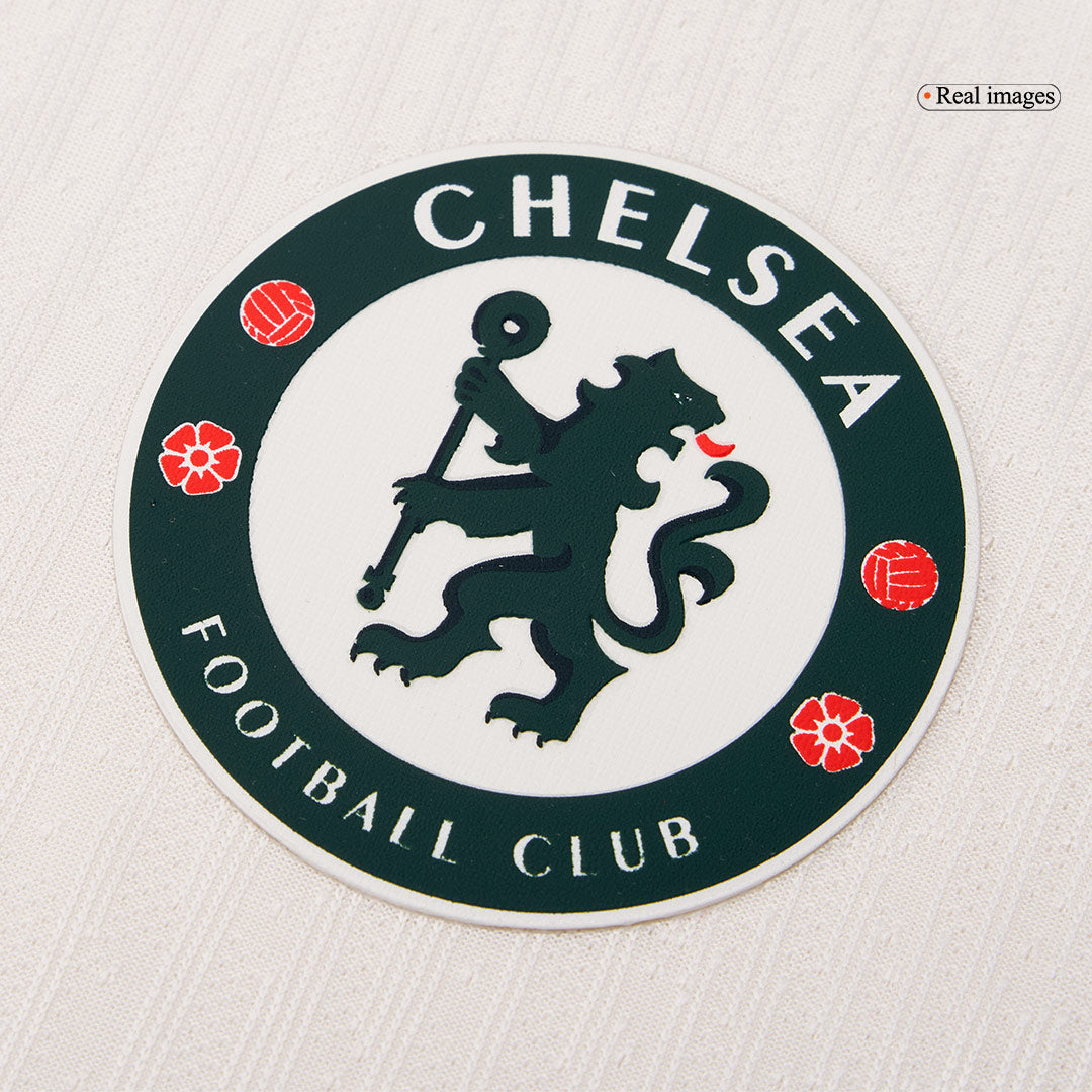 Soccer Kits Authentic PALMER #10 Chelsea Away Soccer Jersey 2025/26 White - UCL