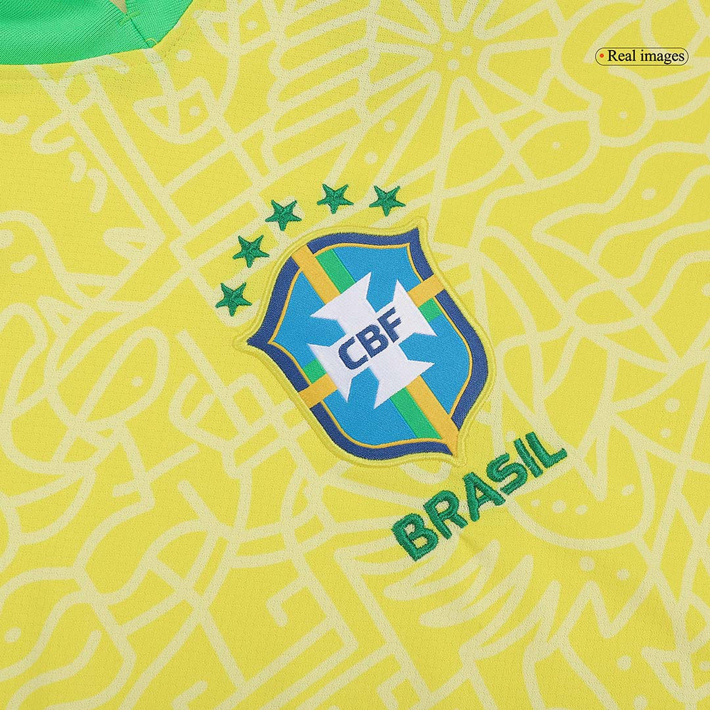 Kits de fútbol NEYMAR JR #10 Brasil Camiseta de fútbol local 2024