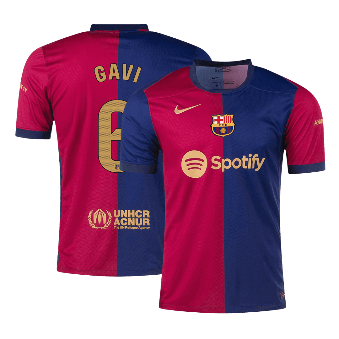 Maillot de football domicile GAVI #6 Barcelone 2024/25