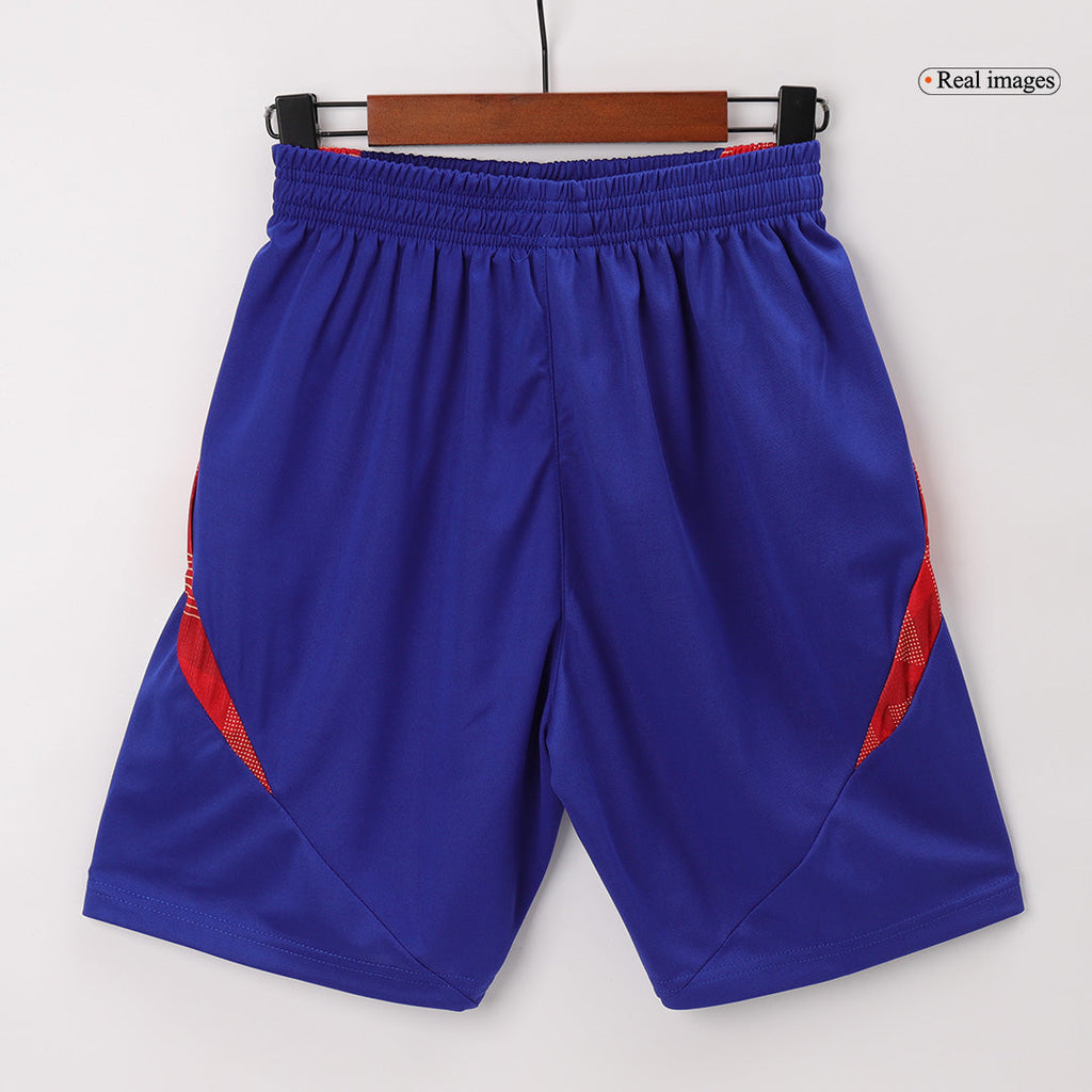 Equipaciones de fútbol España Pantalones cortos de fútbol prepartido Eurocopa 2024