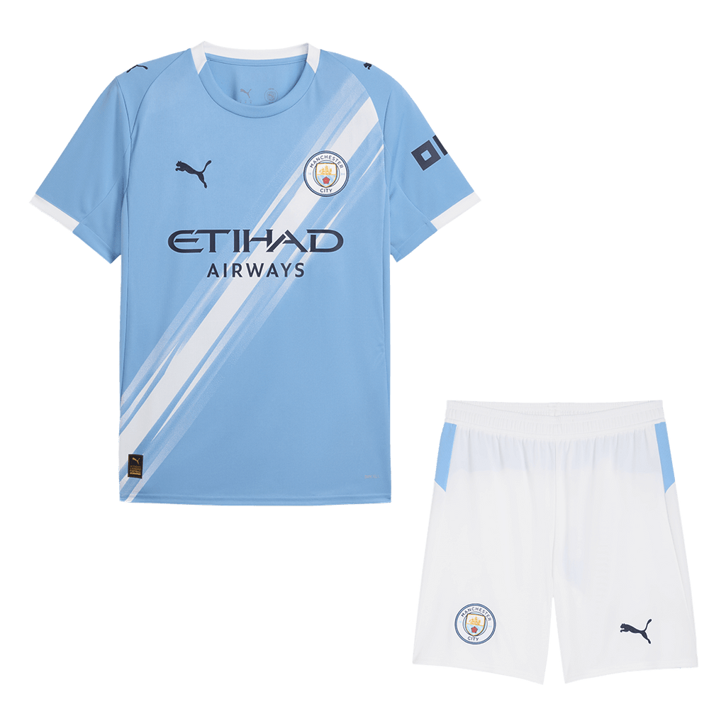 Maillot de football Manchester City Domicile (Maillot + Short) 2025/26 Bleu