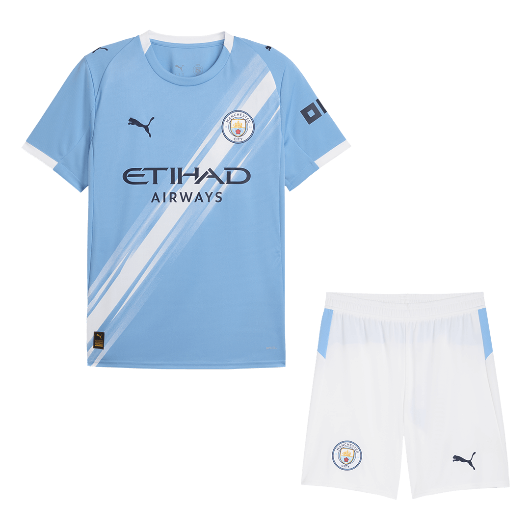Maillot de football Manchester City Domicile (Maillot + Short) 2025/26 Bleu