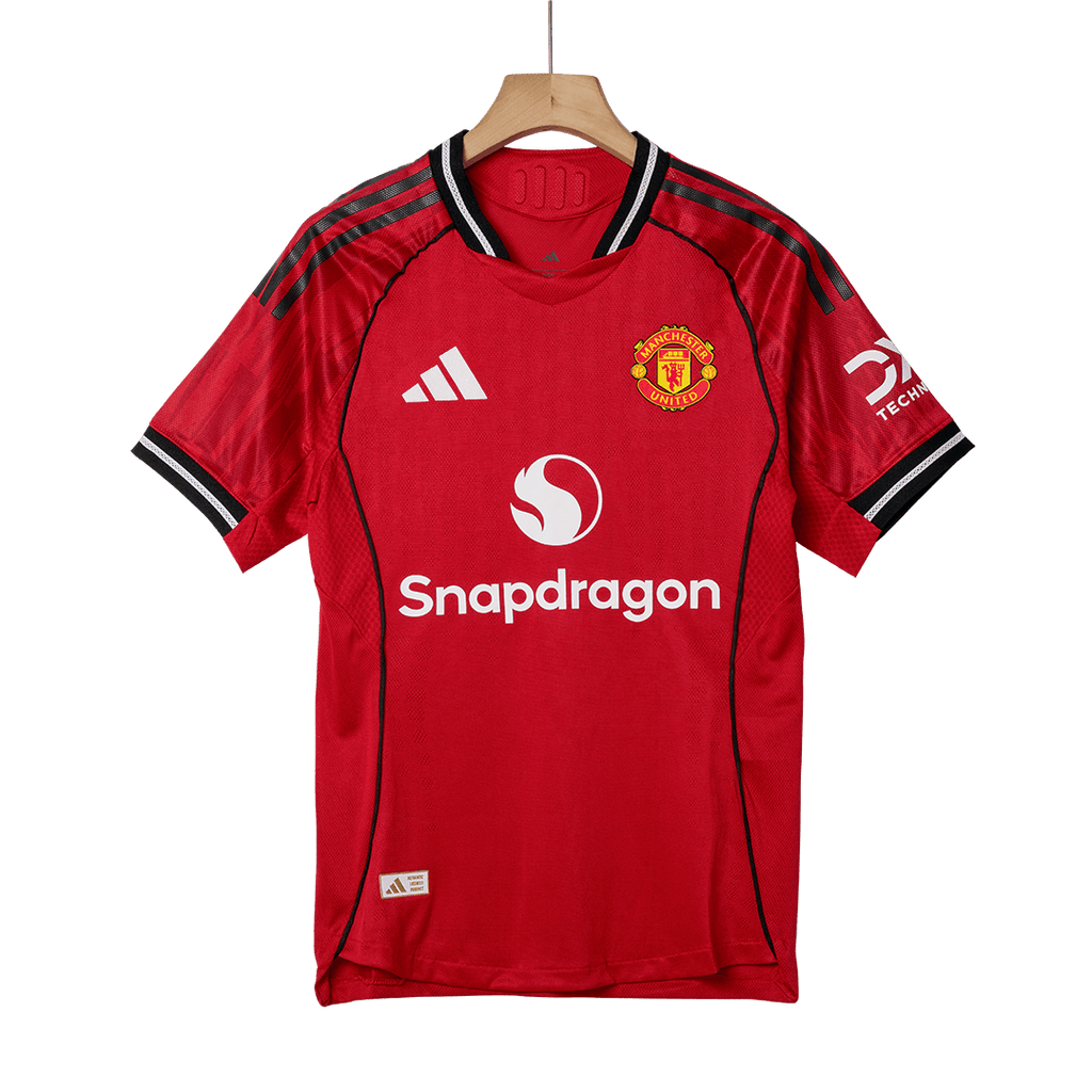 Kits de fútbol ŠEŠKO #30 Camiseta de fútbol local auténtica del Manchester United 2025/26 Roja
