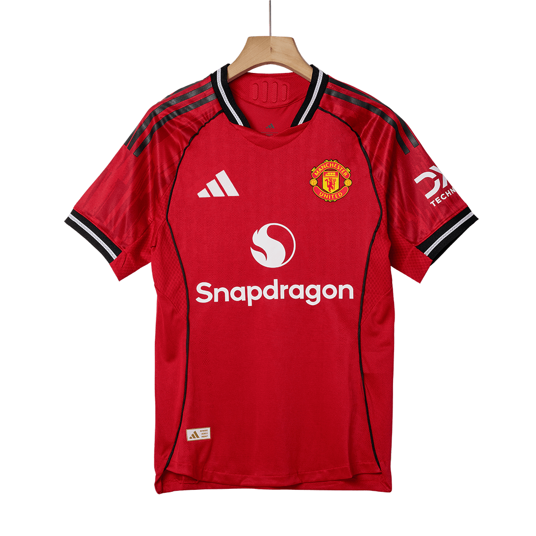 Kits de fútbol ŠEŠKO #30 Camiseta de fútbol local auténtica del Manchester United 2025/26 Roja