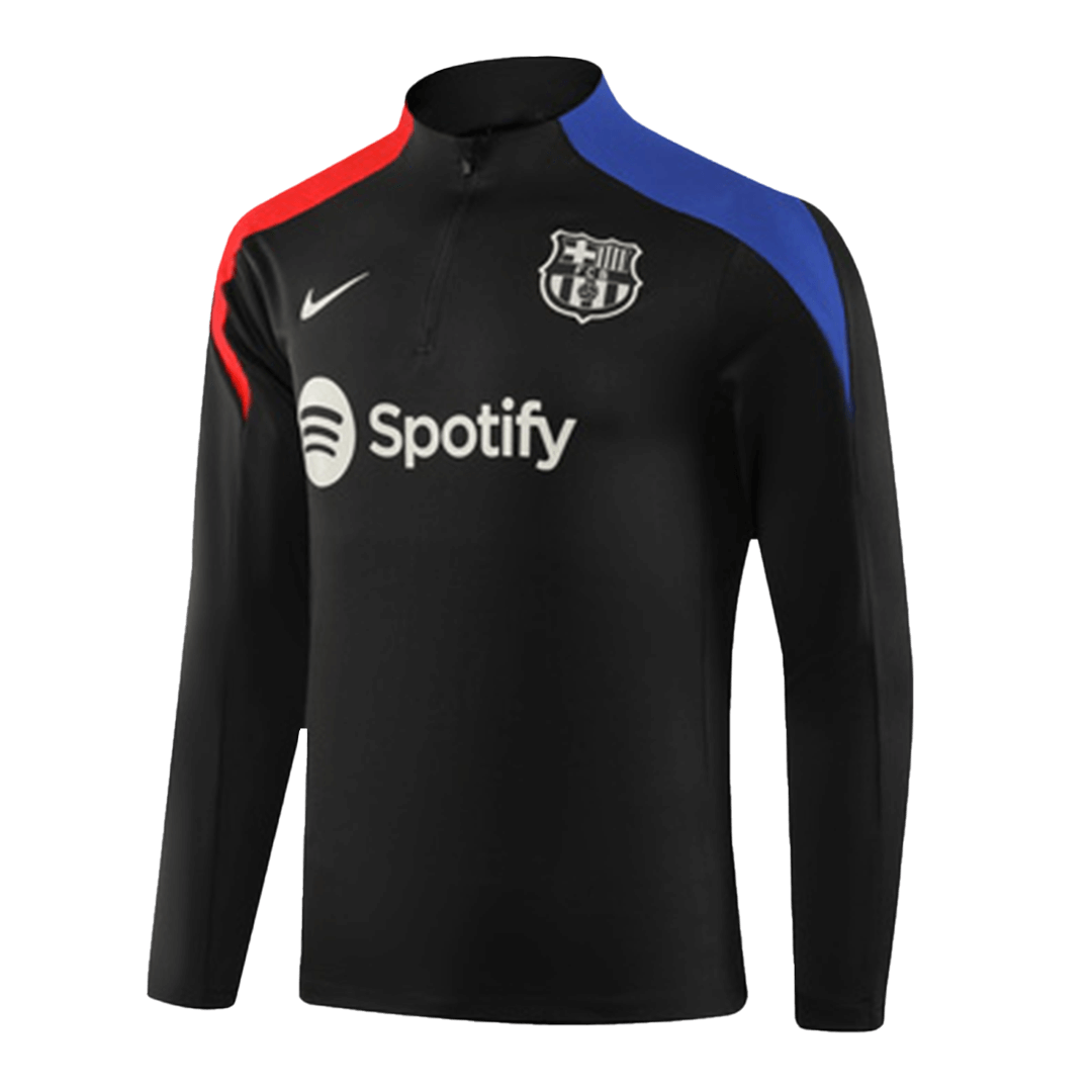 Soccer Kits Barcelona Zipper Sweatshirt Kit(Top+Pants) 2024/25