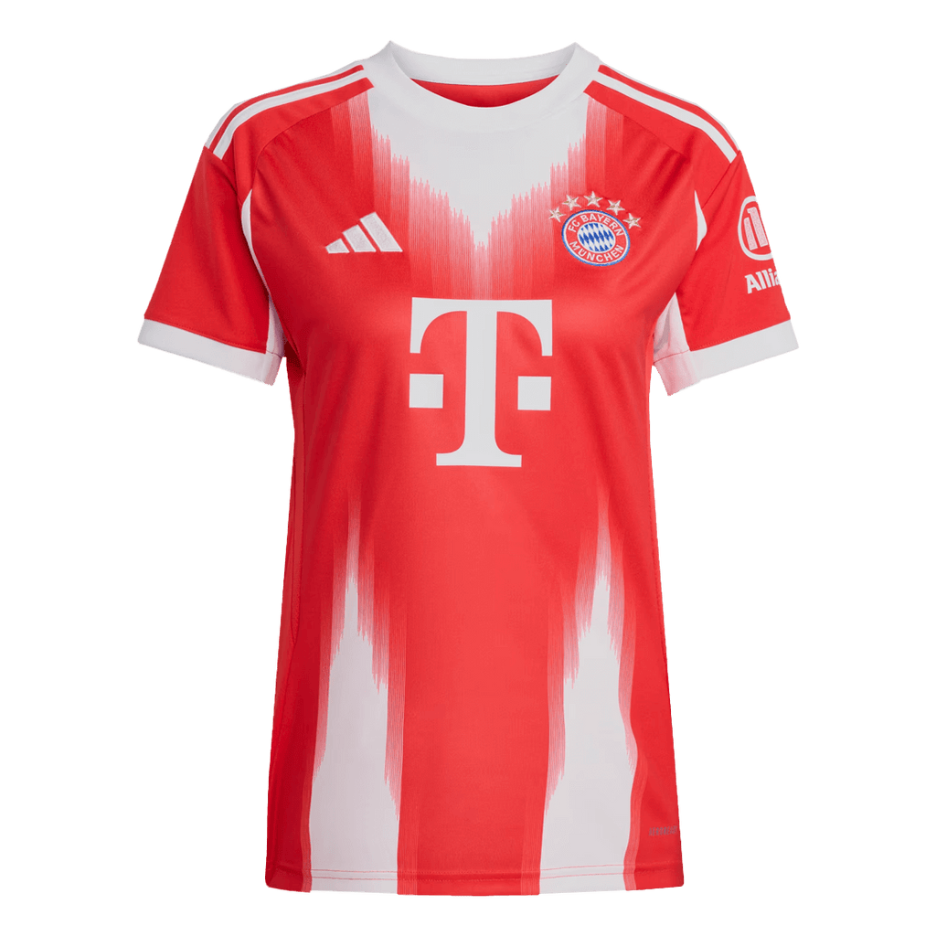 Camiseta de fútbol local del Bayern Múnich para mujer 2025/26, roja