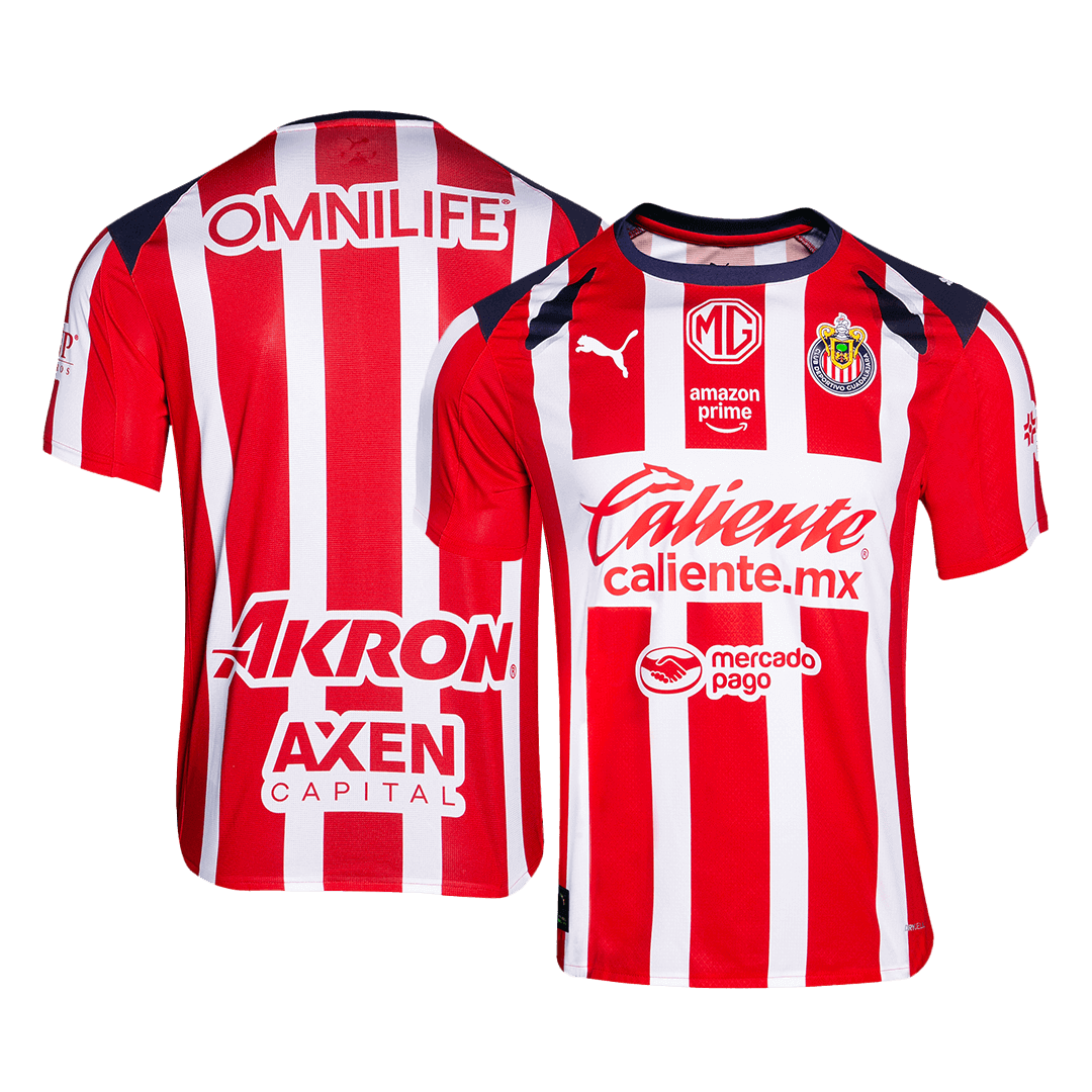 Soccer Kits Chivas Home Soccer Jersey 2025/26 Red&White