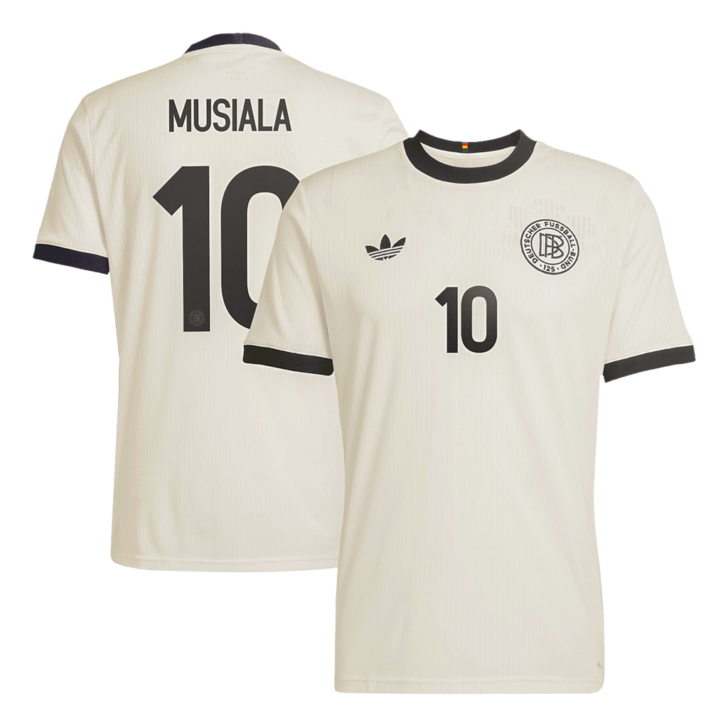 Maillot de football MUSIALA #10 Allemagne 125e anniversaire 2025 Blanc