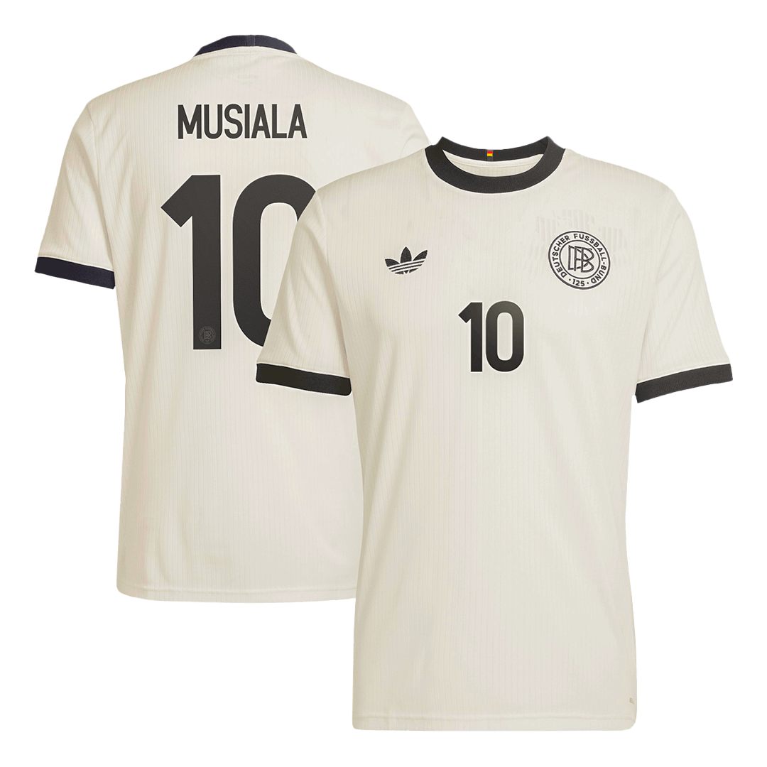 Maillot de football MUSIALA #10 Allemagne 125e anniversaire 2025 Blanc
