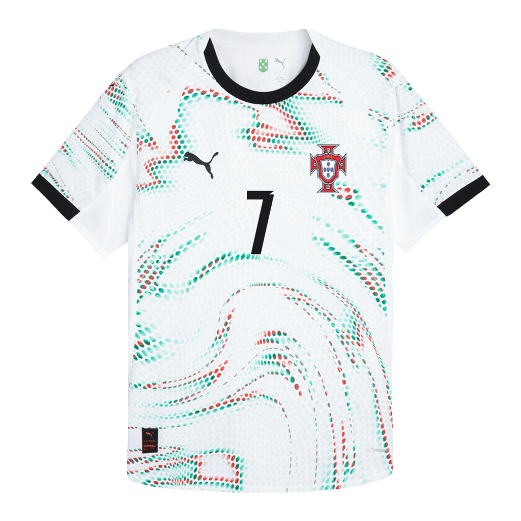 Soccer Kits Authentic RONALDO #7 Portugal Away Soccer Jersey 2025 White
