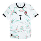 Soccer Kits Authentic RONALDO #7 Portugal Away Soccer Jersey 2025 White