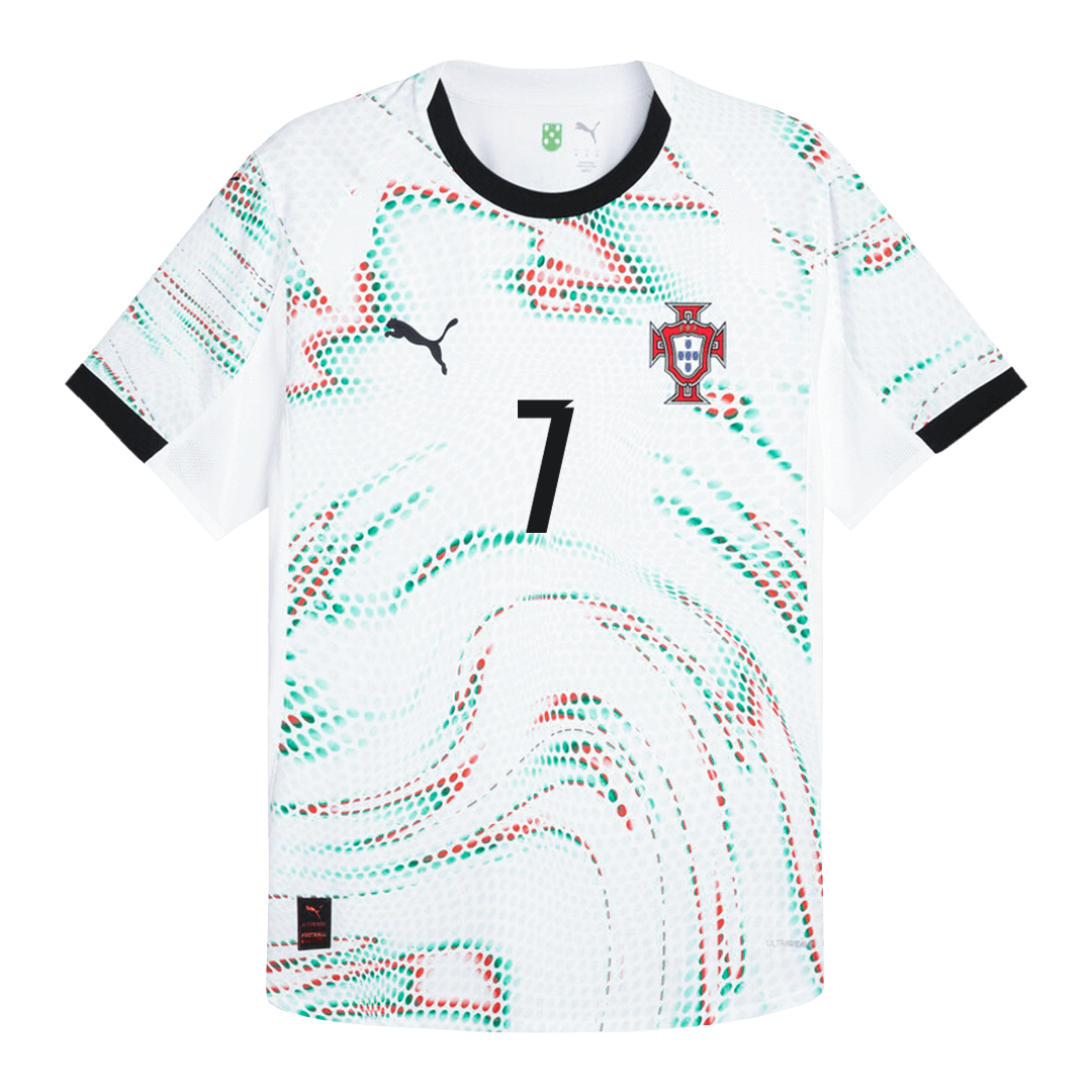Soccer Kits Authentic RONALDO #7 Portugal Away Soccer Jersey 2025 White