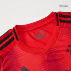 Maillot de football domicile Bayern Munich 2024/25 pour enfant (maillot, short, chaussettes) Rouge