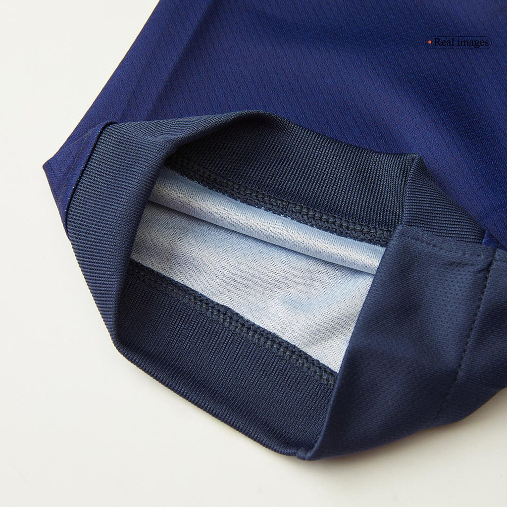 Maillot de football RAPHINHA #11 Barcelone Domicile 2024/25 Rouge et Bleu - UCL (Logo Spotify sans texte)