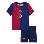 Maillot de football domicile Barcelone enfant (maillot + short) 2024/25 avec logo Spotify sans texte