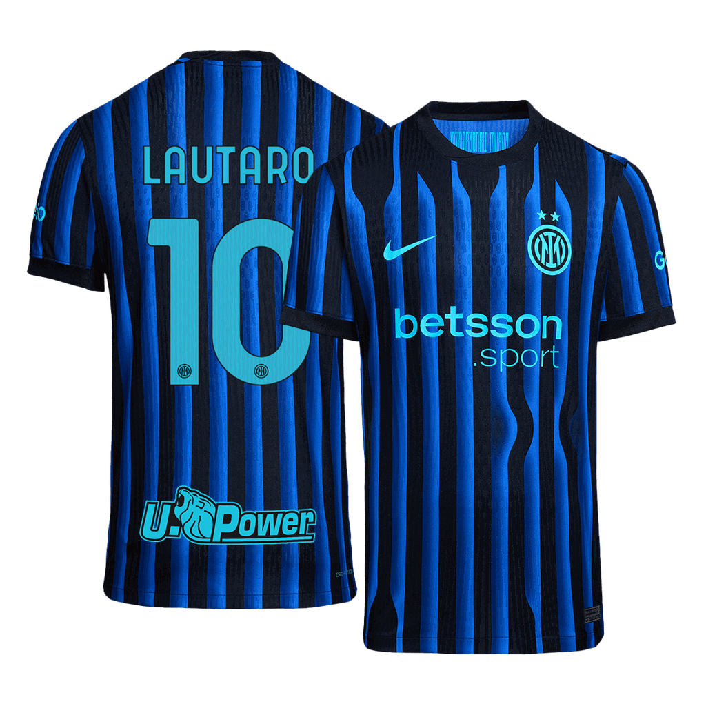 Soccer Kits Authentic LAUTARO #10 Inter Milan Home Soccer Jersey 2025/26 Blue&Black