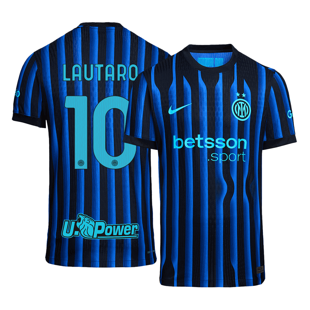 Soccer Kits Authentic LAUTARO #10 Inter Milan Home Soccer Jersey 2025/26 Blue&Black