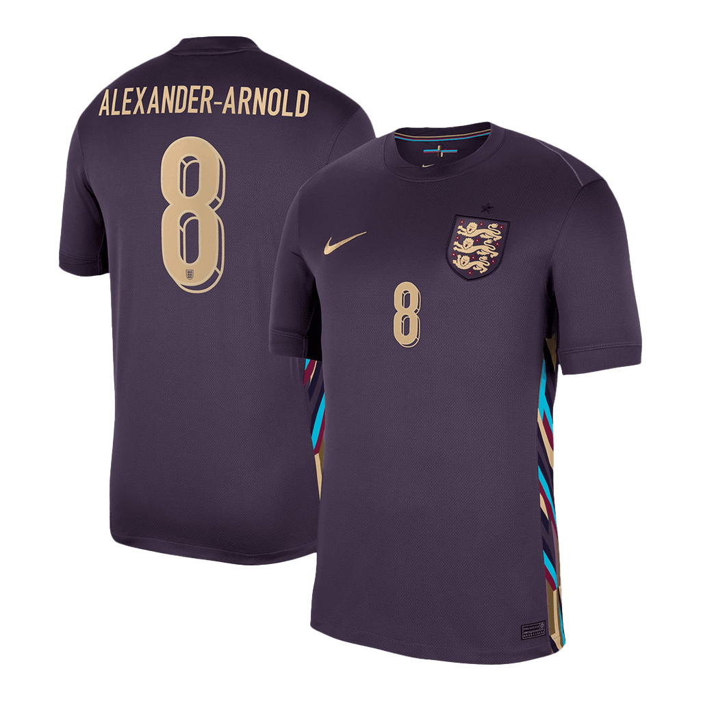 Soccer Kits ALEXANDER-ARNOLD #8 England Away Soccer Jersey Euro 2024