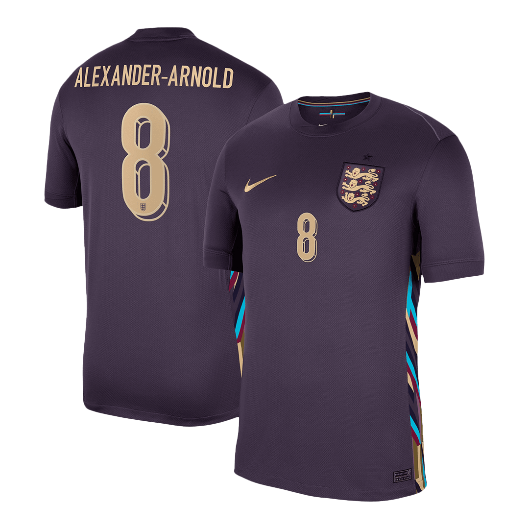 Soccer Kits ALEXANDER-ARNOLD #8 England Away Soccer Jersey Euro 2024