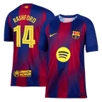 Soccer Kits Authentic RASHFORD #14 Barcelona Home Soccer Jersey 2025/26 Red&Blue - UCL
