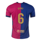 Soccer Kits Authentic GAVI #6 Barcelona Home Soccer Jersey 2024/25 - Spotify Logo Without Text