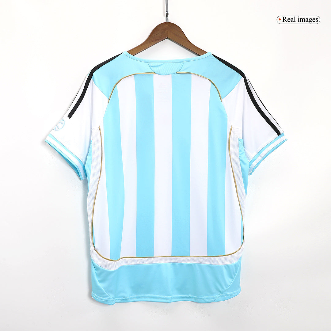 Kits de fútbol Retro 2006 Argentina Camiseta de fútbol local