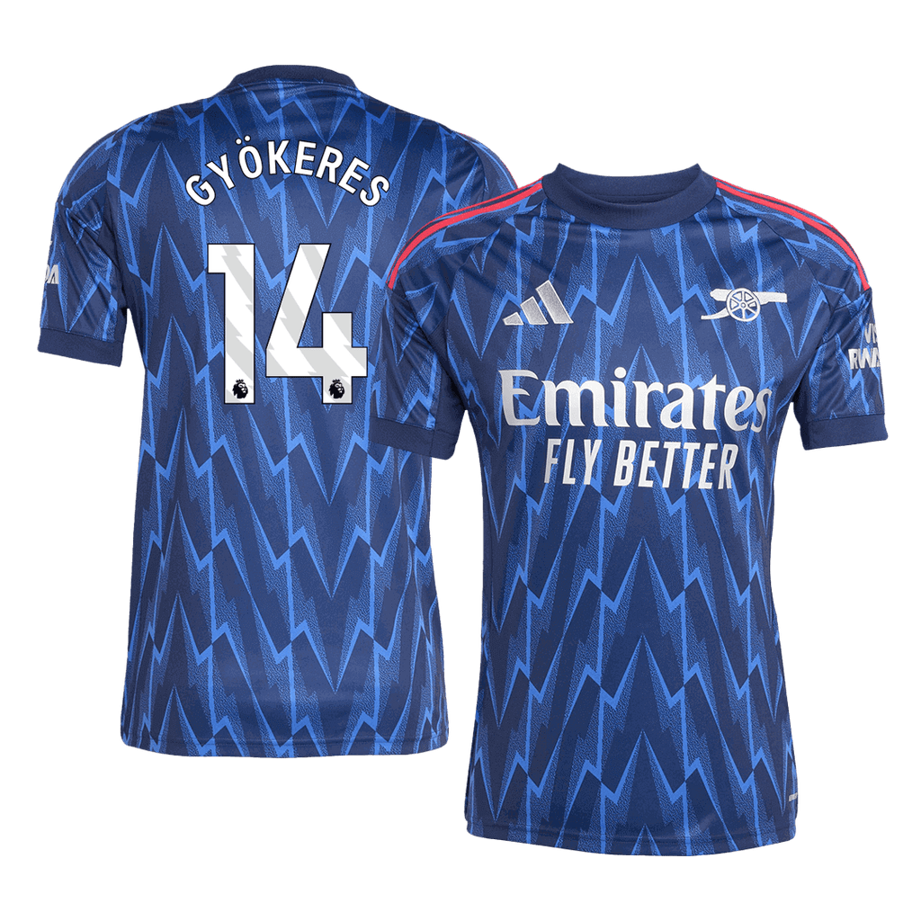 Kits de football GYÖKERES #14 Arsenal Maillot de football extérieur 2025/26 Bleu