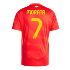 Maillot de football MORATA #7 Espagne Domicile Euro 2024