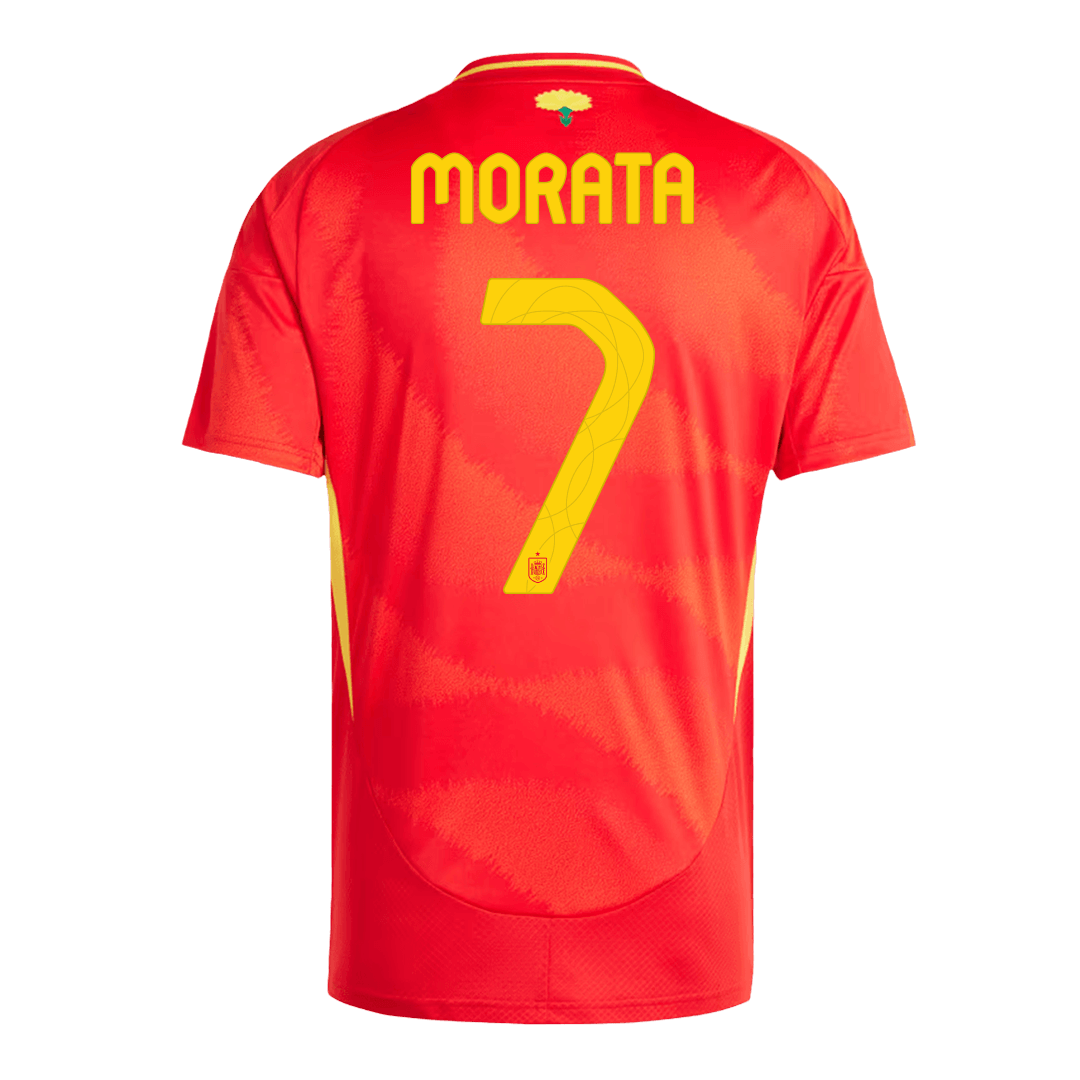 Maillot de football MORATA #7 Espagne Domicile Euro 2024