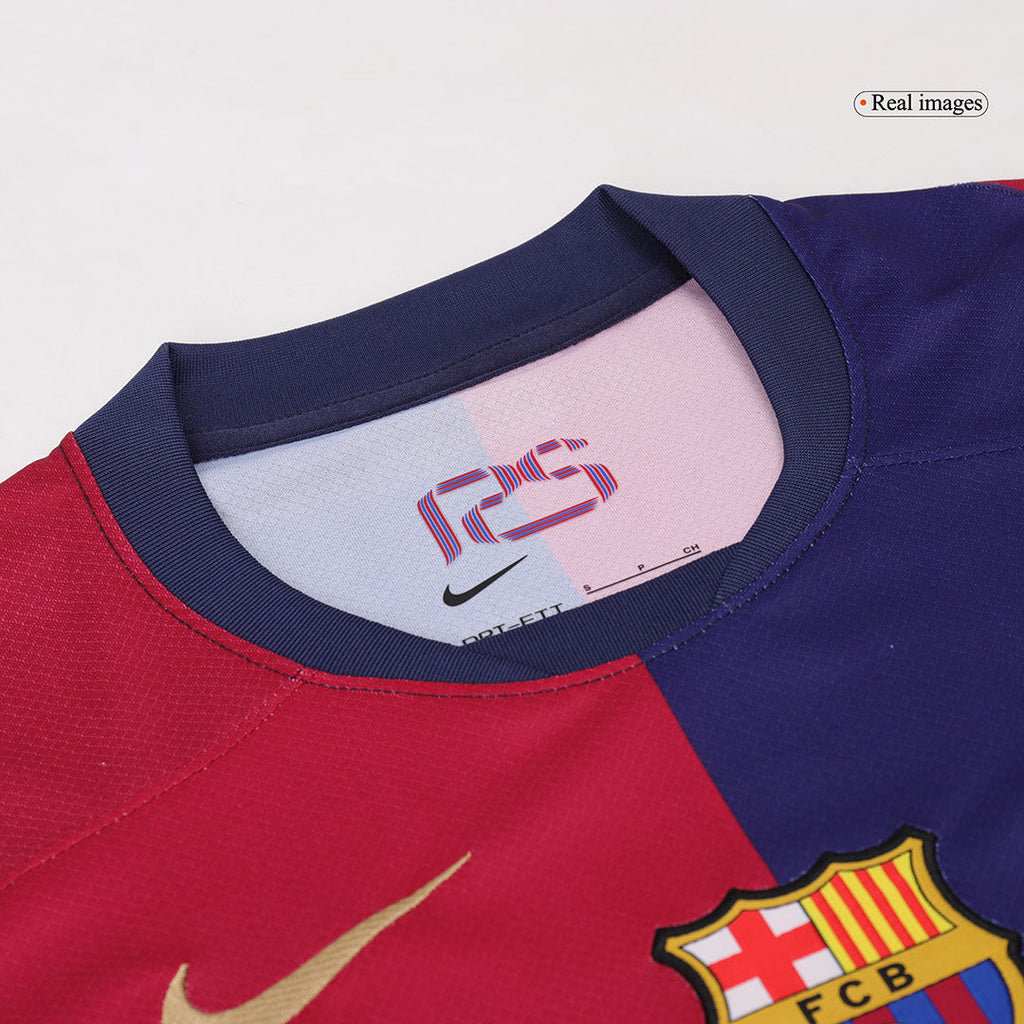 Soccer Kits Barcelona Home Football Shirt 2024/25 - Spotify Logo Without Text