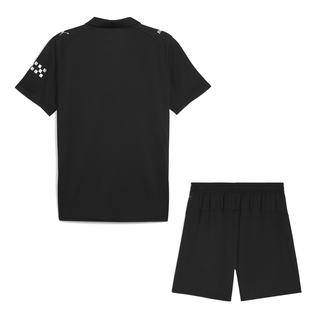Maillot extérieur Manchester City 2025/26 (maillot + short) Noir