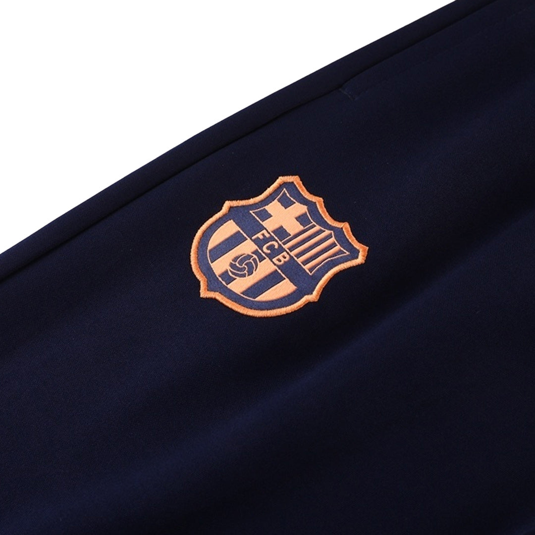Soccer Kits 25/26 Barcelona Training Jacket Kit(Jacket+Pants) Navy&Orange