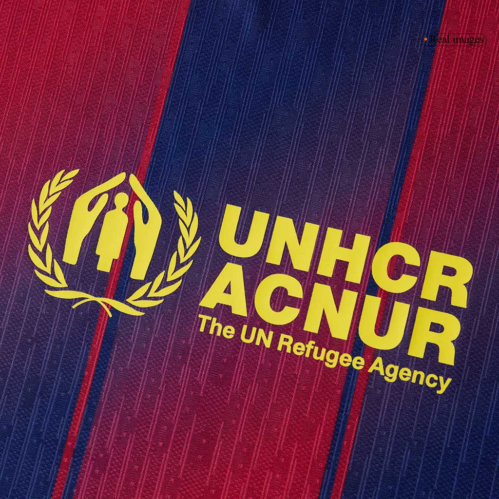 Soccer Kits Authentic CUBARSÍ #2 Barcelona Home Soccer Jersey 2025/26 Red&Blue - UCL