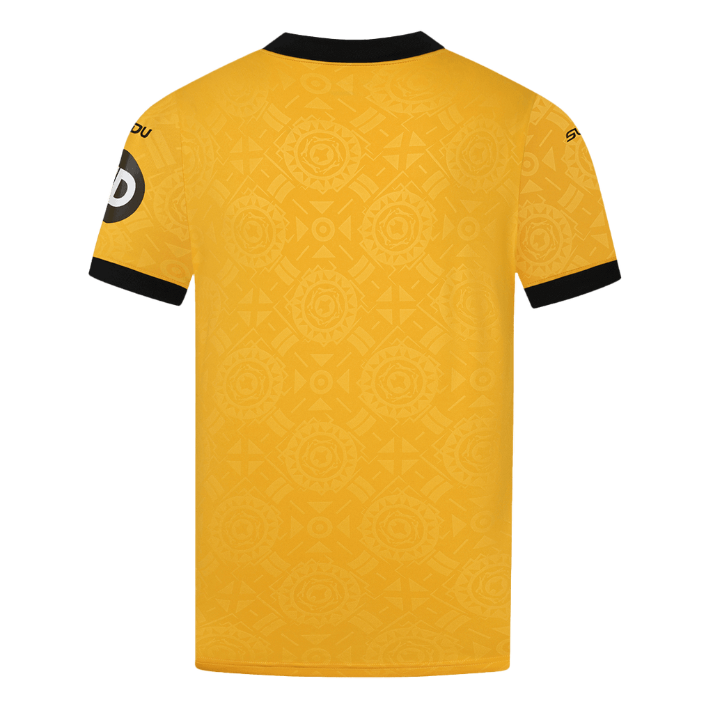 Camiseta de fútbol local de los Wolves 2025/26 amarilla